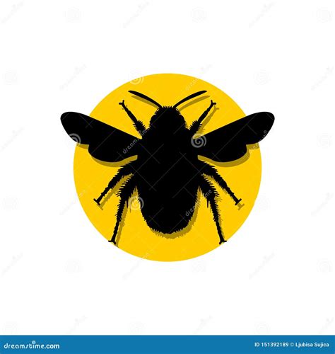 Bumble Bee Icon Logo Template Stock Vector - Illustration of simple ...