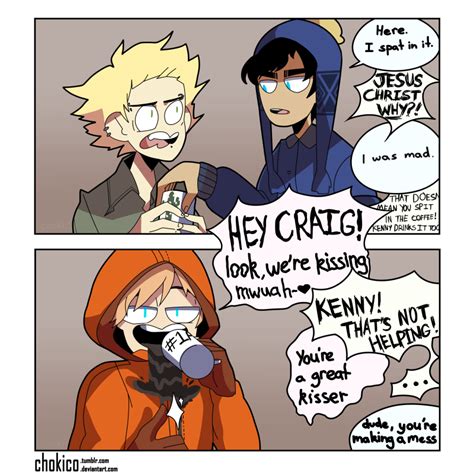 Kenny doesn’t seem to mind so much. | South park anime, Tweek south ...