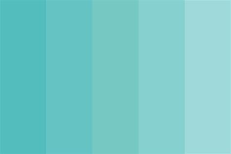 Aqua gradient Color Palette