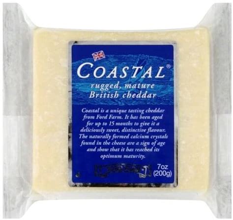 Coastal British Cheddar, Coastal Cheese - 7 oz, Nutrition Information | Innit