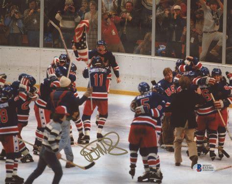 Al Michaels Signed "Miracle on Ice" 8x10 Photo (Beckett COA) | Pristine Auction