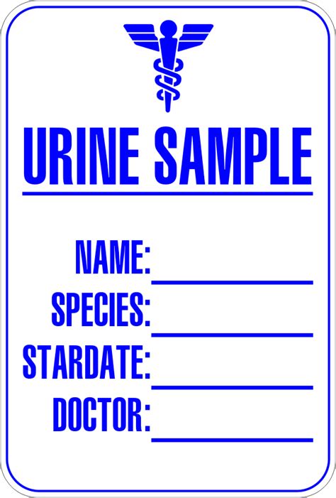 Urine Sample Label by CmdrKerner on DeviantArt