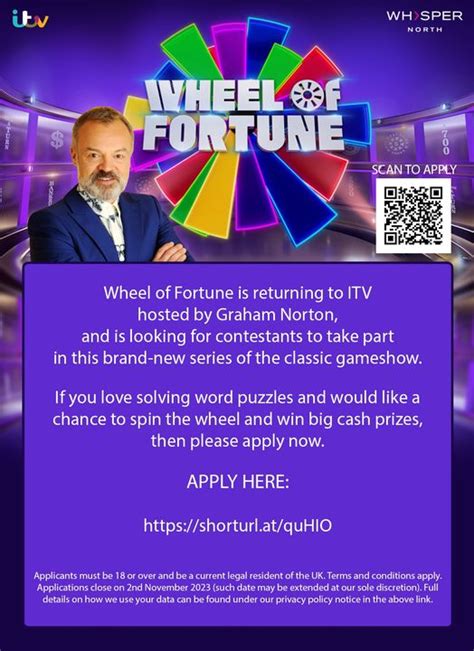 Casting Contestants in the UK for Wheel Of Fortune Game Show (UK Version)