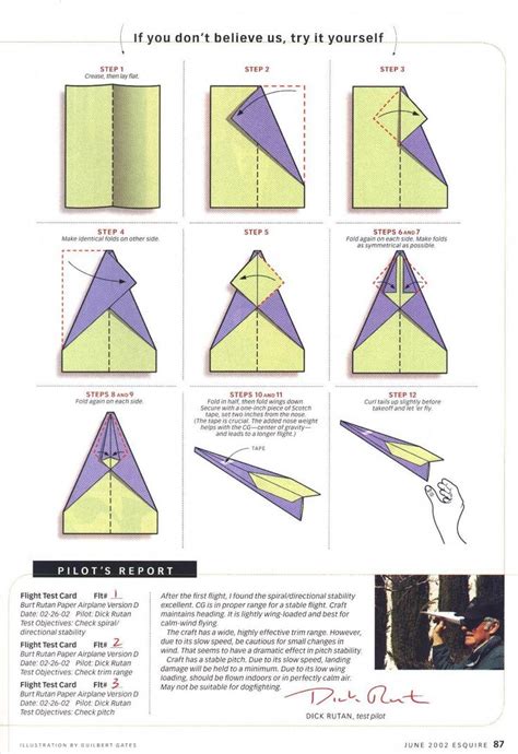 Limbus Paper Airplane Instructions - Origami