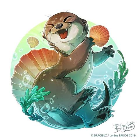 Otter Playing by https://www.deviantart.com/dragibuz on @DeviantArt ...