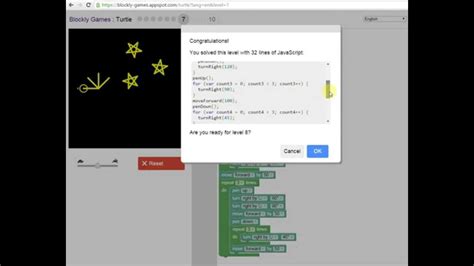 Blockly Games Solution Turtle 7 - YouTube
