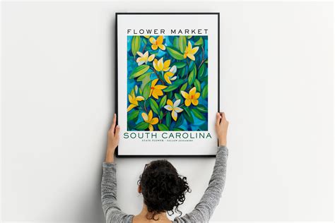 South Carolina State Flower Print South Carolina Flower - Etsy