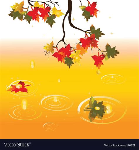 Autumn scene Royalty Free Vector Image - VectorStock