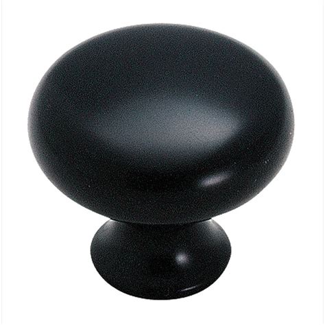 Amerock Anniversary Matte Black Round Cabinet Knob at Lowes.com