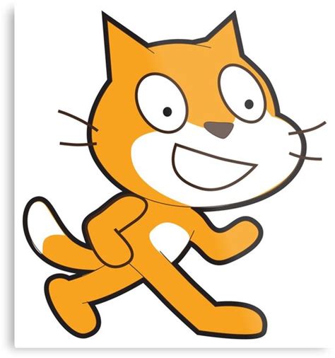 "scratch cat logo" Metal Prints by yourgeekside | Redbubble