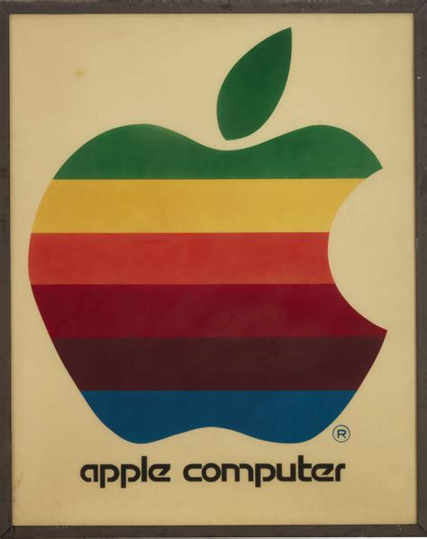 APPLE COMPUTER, INC. | ORIGINAL RAINBOW APPLE LOGO SIGN, CIRCA 1978 | History of Science and ...