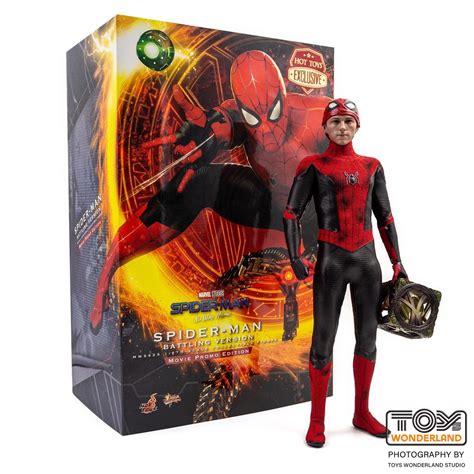 Hot Toys Spider-man: No Way Home Spider-man (Battling Version) Movie Promo Edition 1/6th Scale ...