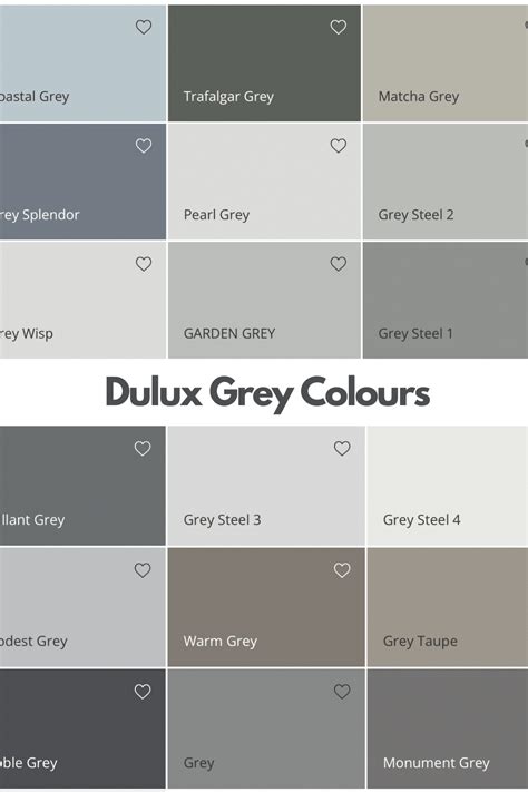 Dulux Grey Colour Chart: The Dulux Grey Colours - Sleek-chic Interiors