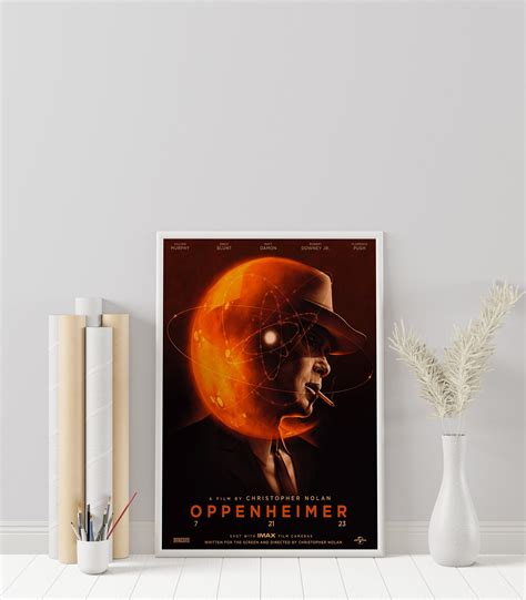 Oppenheimer Poster - Christopher Nolan - Minimalist Movie Poster