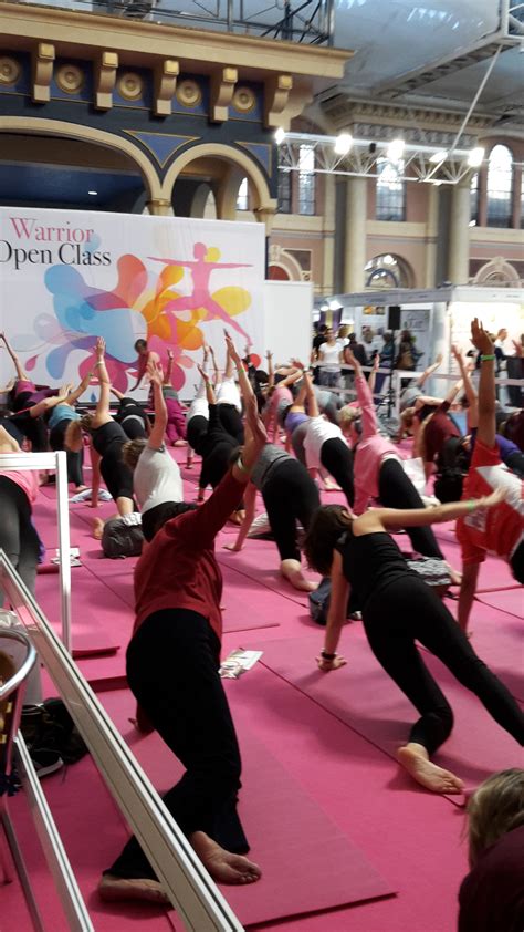 teaching yoga at the OM Yoga Show at Alexandra Palace – Swan Yoga