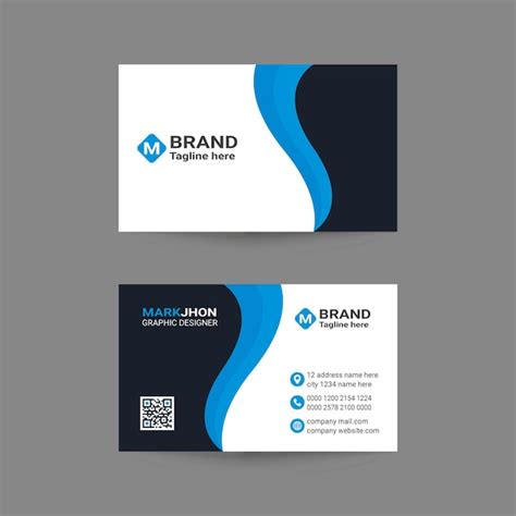 Premium Vector | Creative business card template