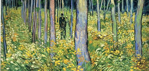 Two figures in the woods, 6 1890, 105×50 cm by Vincent van Gogh ...