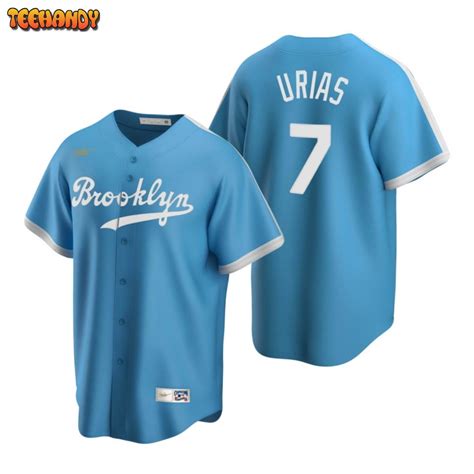 Los Angeles Dodgers Julio Urias Light Blue Cooperstown Collection Jersey