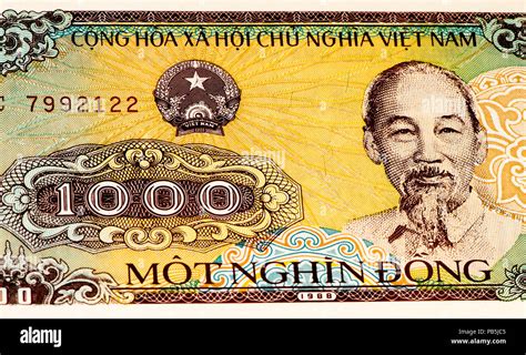 1000 dong bank note of Vietnam. Dong is the national currency of ...