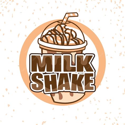 Premium Vector | Milk shake cups logo design