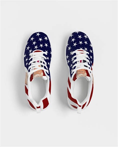 Trump Sneakers Womens USA Flag Sneakers Flag Tennis Shoes Trump Womens ...