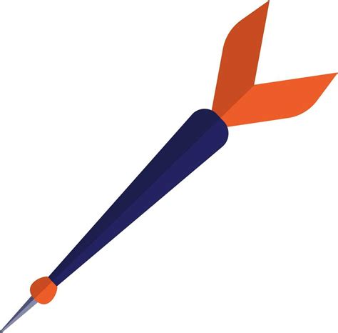 Dart arrow in blue and orange color. 24371787 Vector Art at Vecteezy