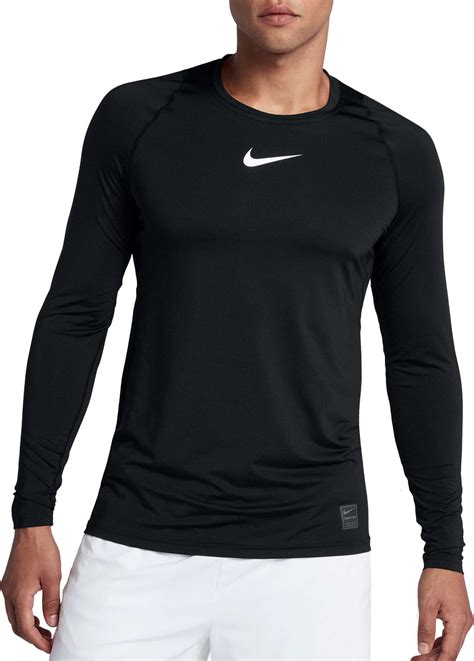 Nike Men's Pro Long Sleeve Fitted Shirt in 2020 | Workout shirts, Nike men, Training shirts