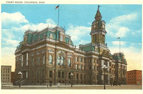 All sizes | Vintage Postcard - Franklin County Courthouse - Columbus ...