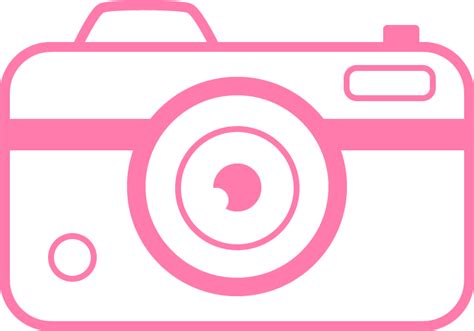 Pink Camera Vector Icon - [Free Download] - (SVG and PNG)