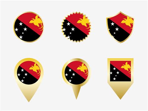 Vector flag set of Papua New Guinea 22822679 Vector Art at Vecteezy