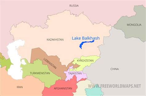 Lake Balkhash Maps