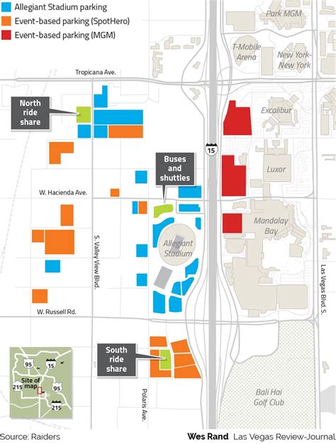 Raiders unveil parking, transportation plan for Allegiant Stadium ...