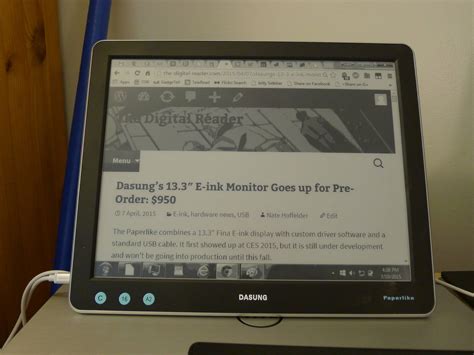 One Week With Dasung's 13.3" E-ink USB Monitor (video) - The Digital Reader