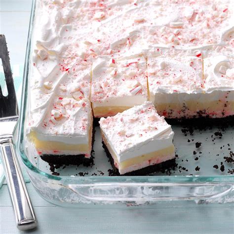 Layered Candy Cane Dessert Recipe | Taste of Home