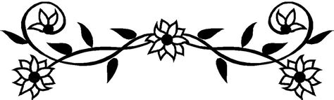 Flower Border Clip Art Black And White | Clipart Panda - Free Clipart Images | Flower border ...