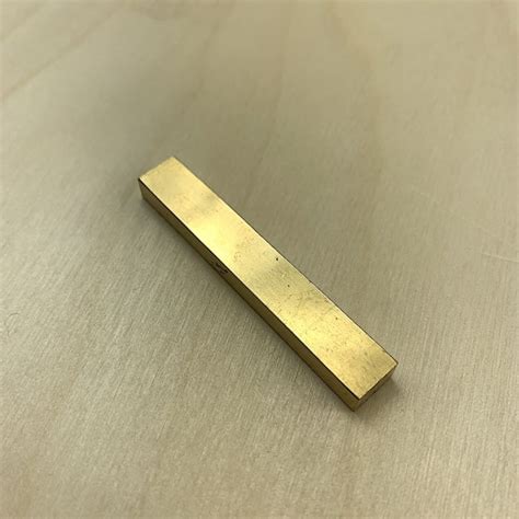 Electric Bass Brass Nut Blank – Flat – S-2610 – Guitar Tools International LLC