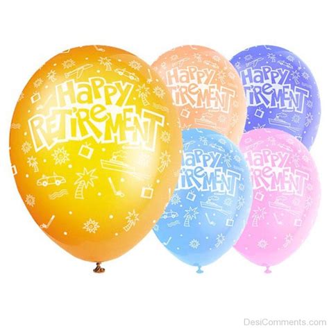 Happy Retirement With Balloons - Desi Comments