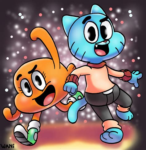 Gumball and Darwin by WaniRamirez on DeviantArt