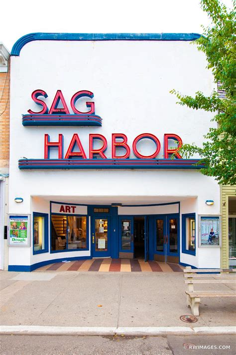 Framed Photo Print of OLD SAG HARBOR MOVIE THEATER SAG HARBOR LONG ...