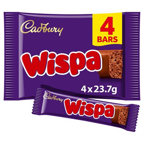 Cadbury Wispa Chocolate Bar 4 Pack 94.8g | Multipacks | Iceland Foods