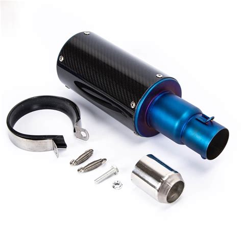 High Quality Motorcycle Sport Bike Street Bike Stainless Steel Exhaust Muffler Tip 52mm Inlet ...