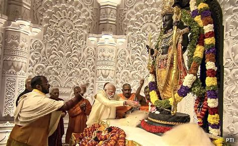 Mega Ram Mandir inaugura hoy, primer ministro en Ayodhya, celebraciones ...