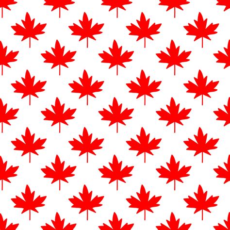 Red maple leaf seamless vector illustration on white background 11265033 Vector Art at Vecteezy