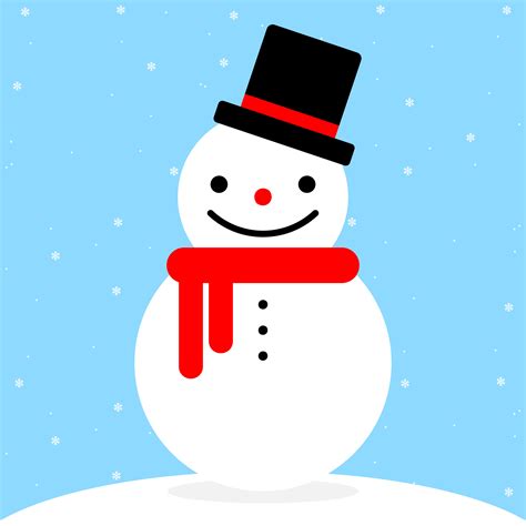 Cute cartoon snowman 1760266 Vector Art at Vecteezy