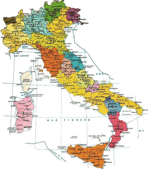 Italy Map Regions - Regions and Provinces »Italian Wine Central / At ...