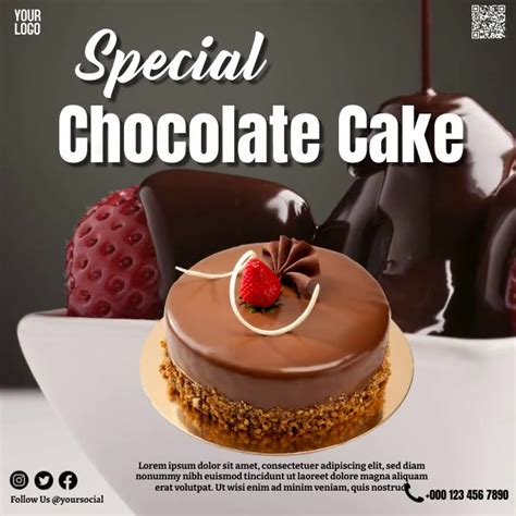 Special Chocolate Cake Template | PosterMyWall