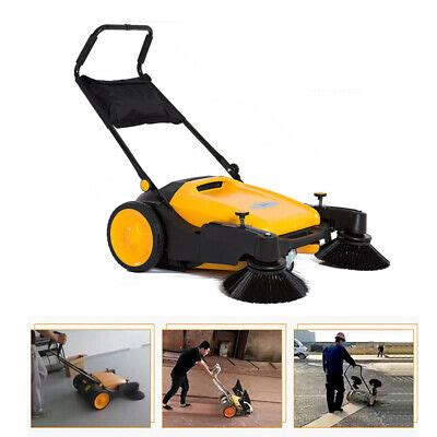 39" width Triple Brush Walk-Behind Sweepers Pavement Sweeper Portable Cleaner 615311290431 | eBay