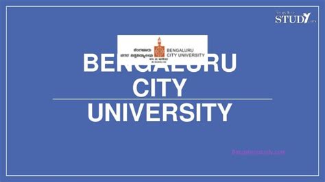 Bengaluru City University | PPT