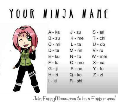 Your Ninja Name? Mitarin...I wish my initials were XVN, I would be Naruto!!!!! | Anime character ...