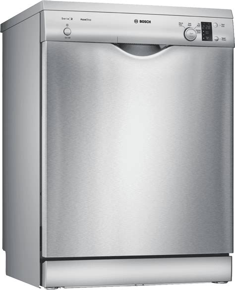 Bosch Series 2 Freestanding Dishwasher Silver Inox SMS24AI01A